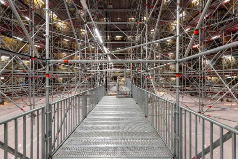 Battistero di Firenze, fasi di montaggio del cantiere di restauro. Photo di Francesco degli innocenti - Studio Fotografico FDI