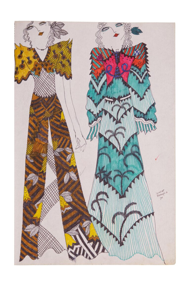 Celia Birtwell, Designs and patchworks for dresses, 1968-1970 ca. © Celia Birtwell