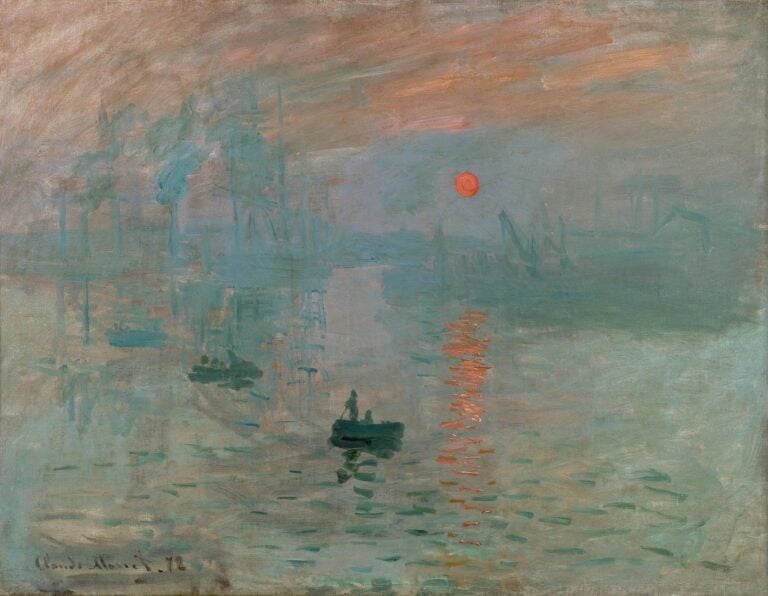 Claude Monet Impressione levar del sole o impressione del sole che sorge World Water Day. Le opere con acque, fiumi e mari più celebri della storia dell’arte