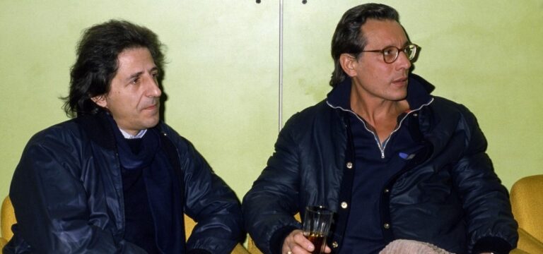 Enzo Jannacci e Giorgio Gaber nel 1991. Photo LaPresse