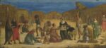 Ercole de’ Roberti, La raccolta della manna, 1493 96, tempera su tavola, cm 28,9 x 63,5, Londra, National Gallery