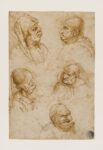 Francesco Melzi (1491-1570), attribuito, Cinque teste grottesche, 1550 circa, Galleria dell’Accademia di Venezia ©G.A.VE Archivio fotografico – su concessione del Ministero della Cultura
