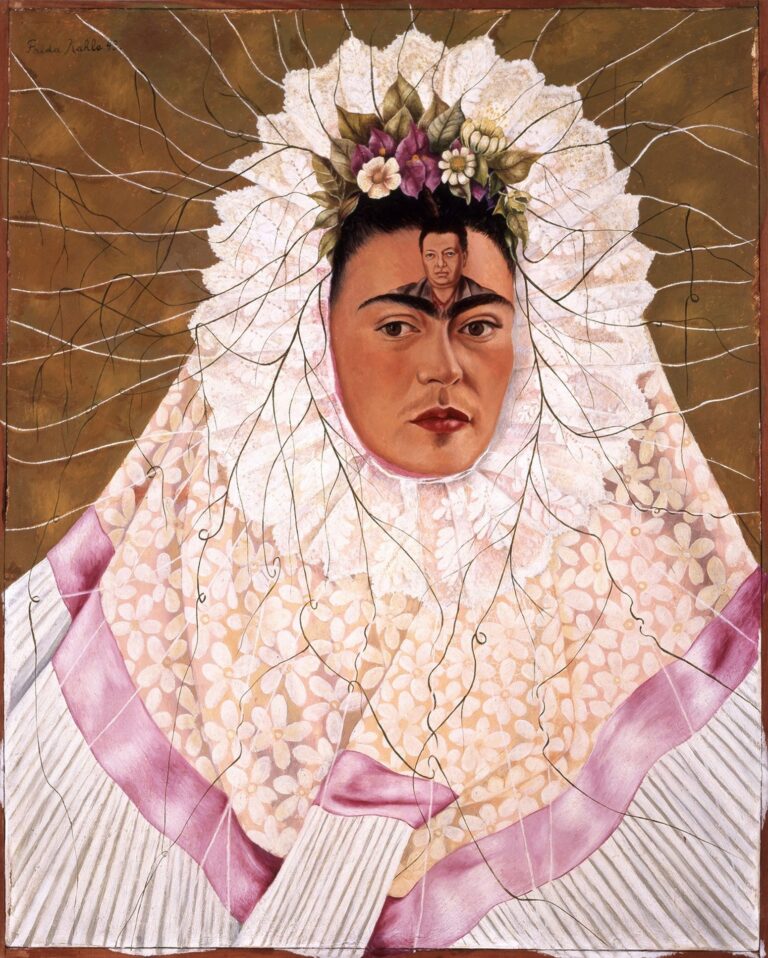 Frida Kahlo, Diego on My Mind, 1943, The Gelman Collection of 20th Century Mexican Art and the Vergel Foundation © Banco de México Diego Rivera Frida Kahlo Museums Trust Mexico, D.F. By SIAE 2023