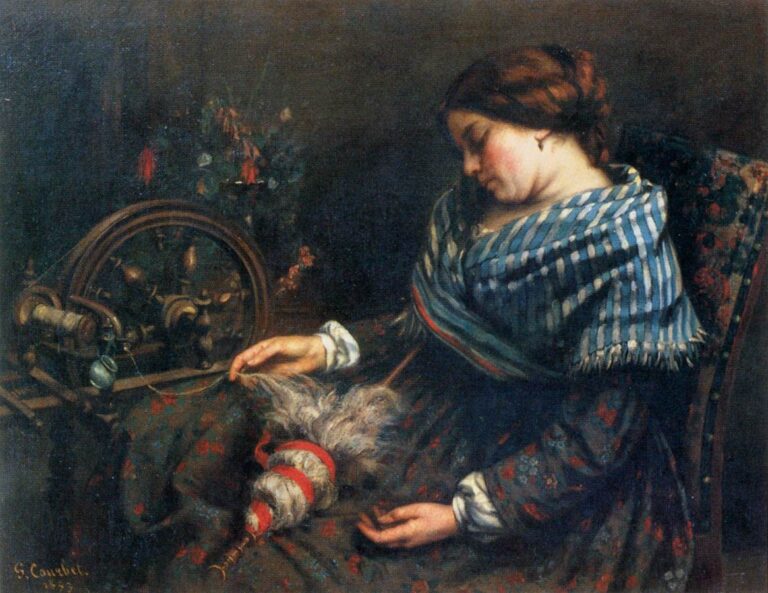Gustave Courbet, La filatrice addormentata