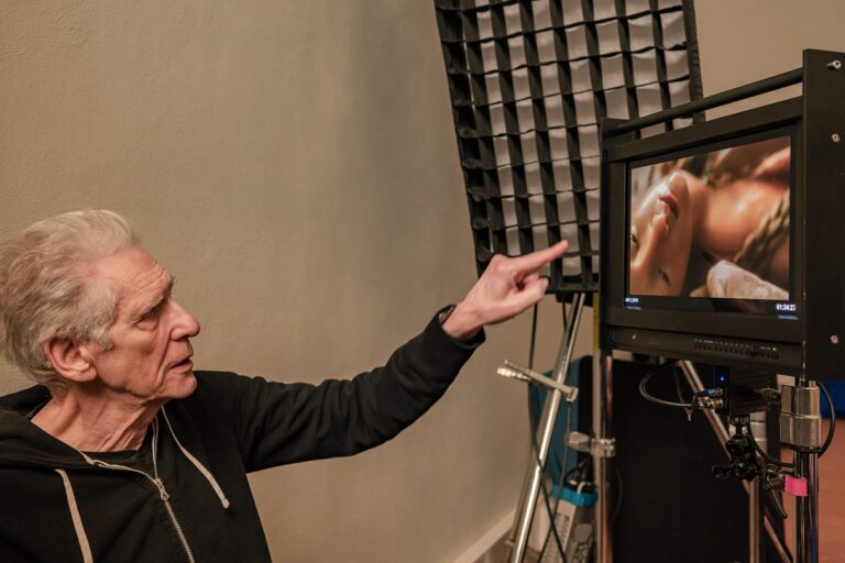 Immagine delle riprese del film di David Cronenberg, Museo la Specola. Photo Flavio Pescatori, courtesy Fondazione Prada