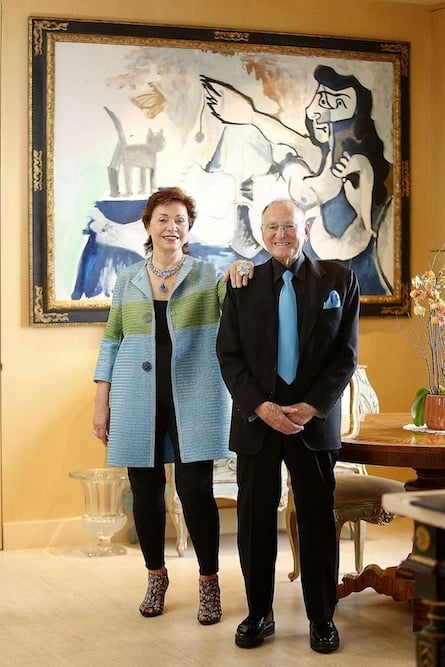 I collezionisti e filantropi Maria Manetti Shrem e Jan Shrem. Courtesy Sotheby's