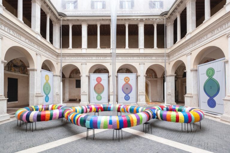 Michelangelo Pistoletto, Infinity, installation view at Chiostro del Bramante, Roma, 2023