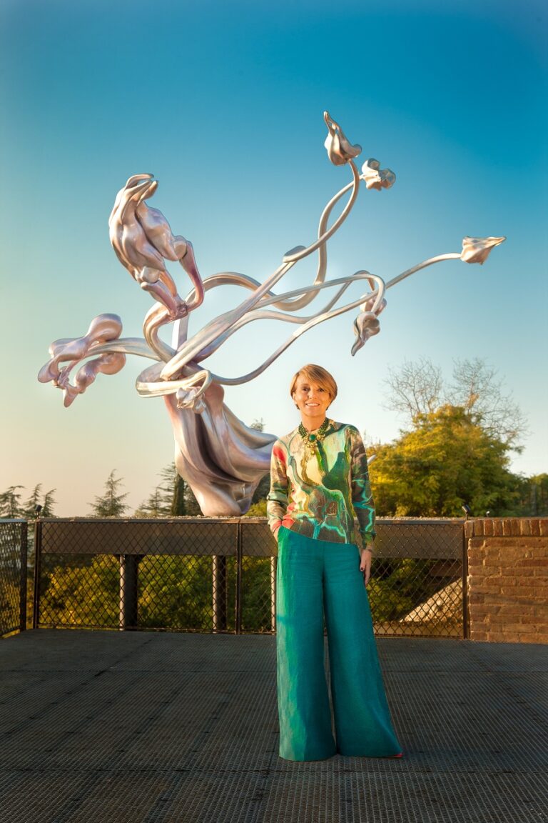 Patrizia Sandretto Re Rebaudengo sulla Collina di San Licerio a Guarene. Photo Viola Armellino