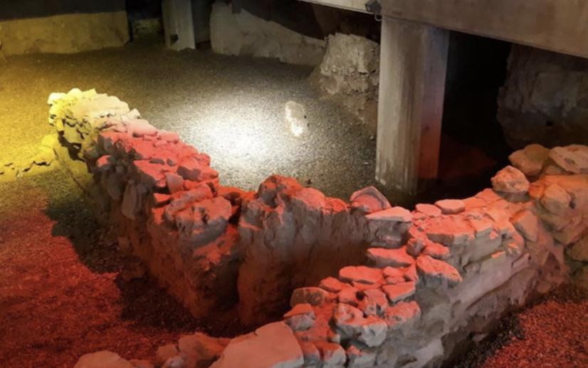 Sito archeologico ubicato al piano interrato della sede di Bper Banca a Crotone