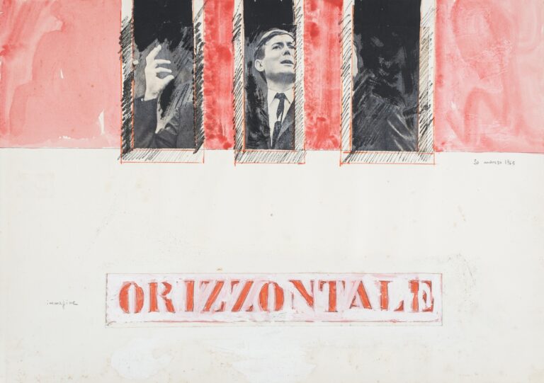 Tano Festa, Immagine Orizzontale (30 marzo 1963), courtesy Archivio Tano Festa, Eredi Festa e Galleria Il Ponte, Firenze