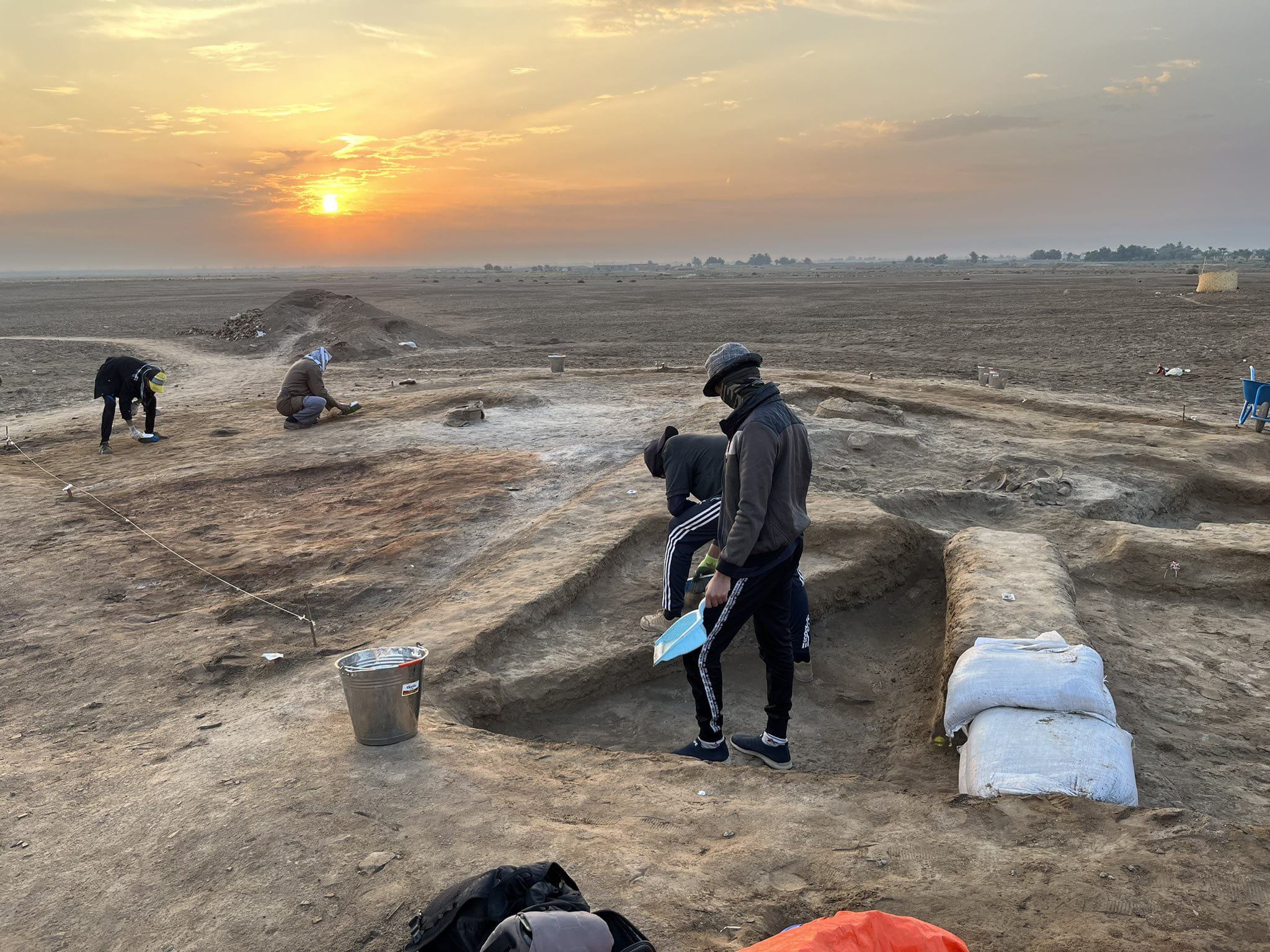 Una vista degli scavi di Lagash