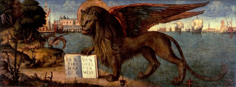 Vittore Carpaccio Il leone di san Marco, 1516. Venezia, Fondazione Musei Civici, Palazzo Ducale