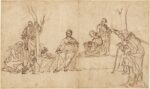 Vittore Carpaccio Vergine con il Bambino e santi nel paesaggio (Sacra conversazione), ca. 1495 New York, Morgan Library & Museum, Department of Drawings and Prints, Thaw Collection