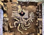 Yuval Avital nei sotterranei delle Terme di Caracalla, Composizioni Materiche. Photo Monkeys Video Lab