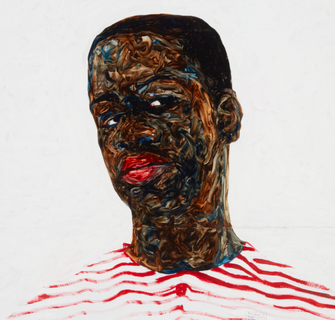 ZEIT Contemporary, Amoako Boafo, Red Stripes