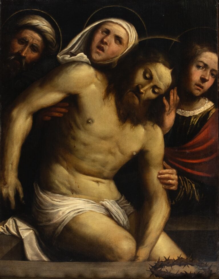 Girolamo Romanino, Deposizione di Cristo nel sepolcro. Courtesy Bertolami Fine Arts