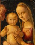 Biagio d’Antonio Tucci, Madonna in trono col Bambino, San Giovannino e due cherubini. Courtesy Bertolami Fine Arts