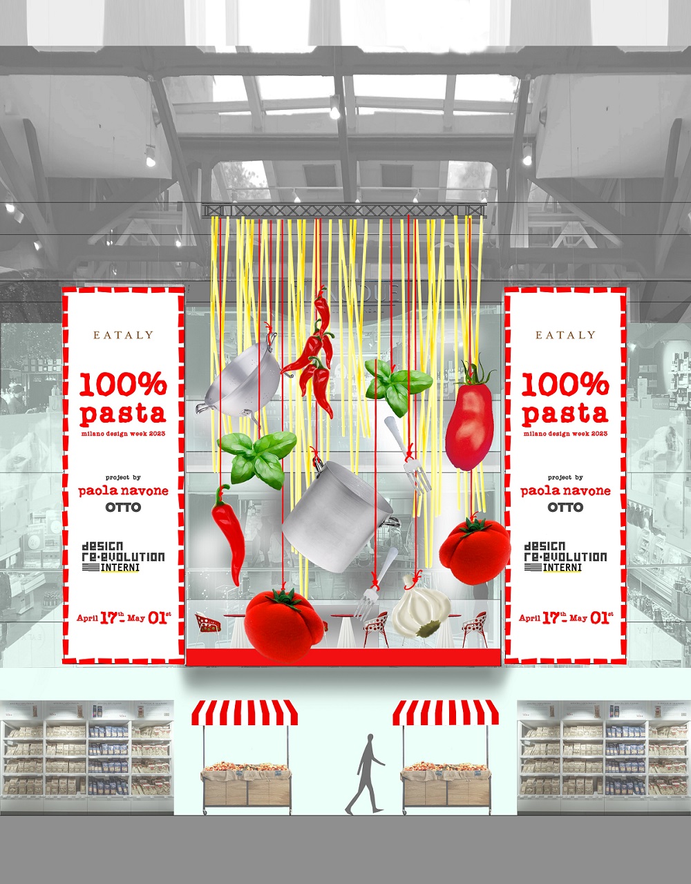 100% Pasta, EATALY, Interni DEsign REvolution by Paola Navone OTTO Studio