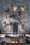 Leandro Erlich, Shikumen (2004), A building facade laid flat under a mirror suspended at a 45-degree angle. Dimensions variable. Fourteen different facades each specific to the city that hosted the temporary installation