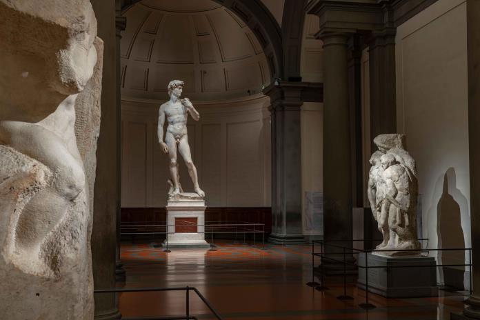 Galleria dell'Accademia di Firenze. Luci sul David. Photo: Guido Cozzi