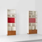 Gio Ponti, Two custom bookcases with integrated cabinets, circa 1955. Courtesy of Phillips