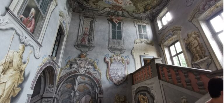 Affreschi dello Scalone d'Onore del Palazzo Vecchio. Palazzo Visconti, Brignano Gera d'Adda