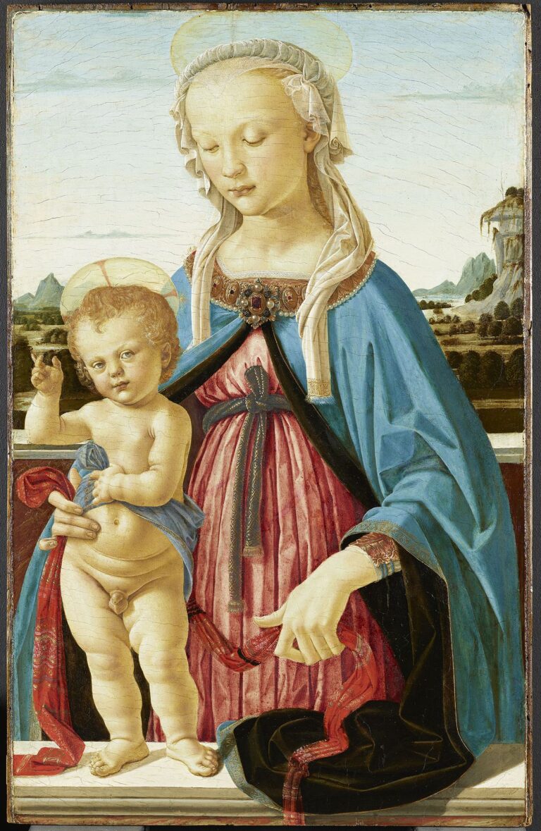 Andrea del Verrocchio, Madonna col Bambino, 1472 circa, tempera su tavola, Berlino, Staatliche Museen, Gemäldegalerie