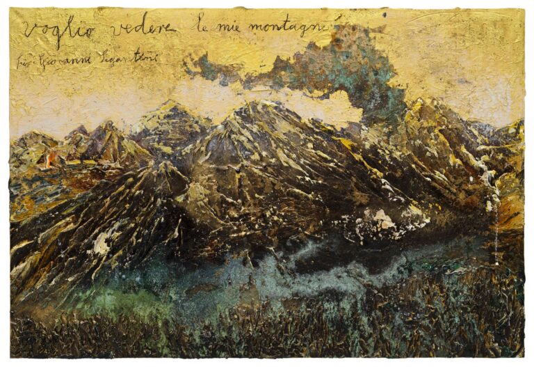 Anselm Kiefer, Voglio vedere le mie montagne, für Giovanni Segantini, 2010-2021. Courtesy Galleria Lia Rumma, Milano Napoli