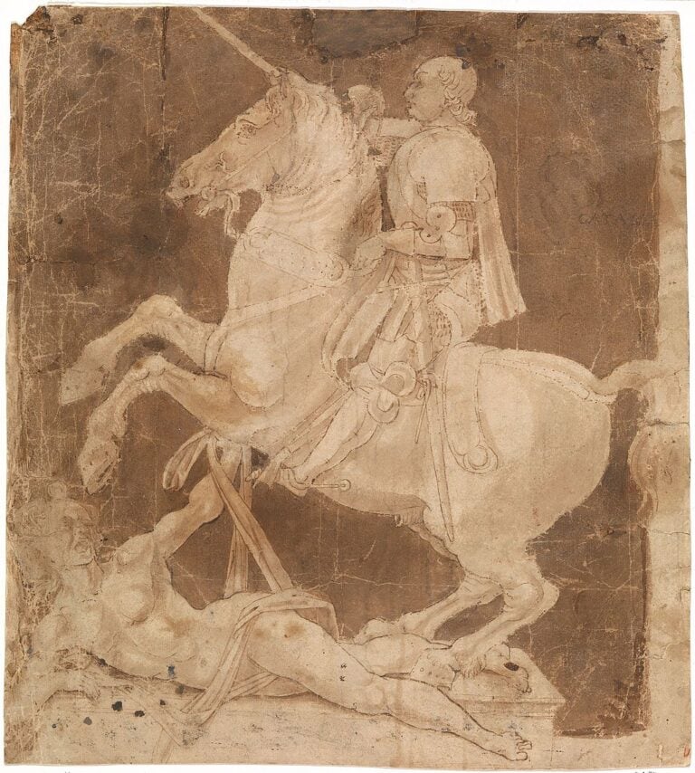 Antonio Pollaiolo, Studio per la statua equestre di Francesco Sforza, Metropolitan museum, NY