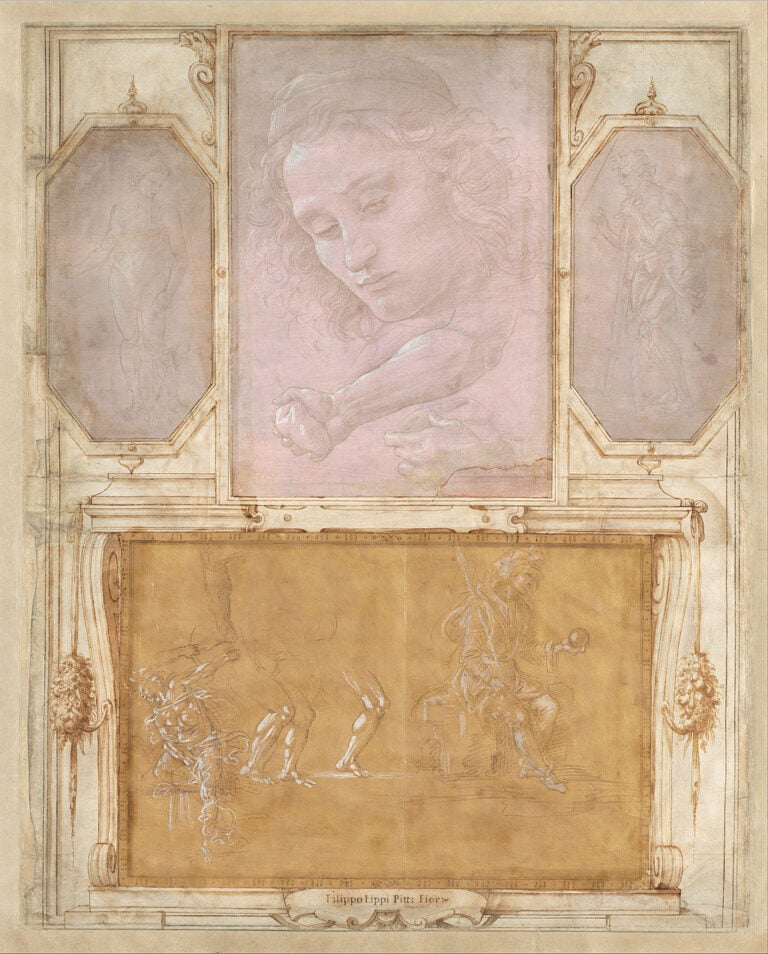 Disegni di Filippino Lippi, Sandro Botticelli e Raffaellino del Garbo, National Gallery of Art, Washington, recto