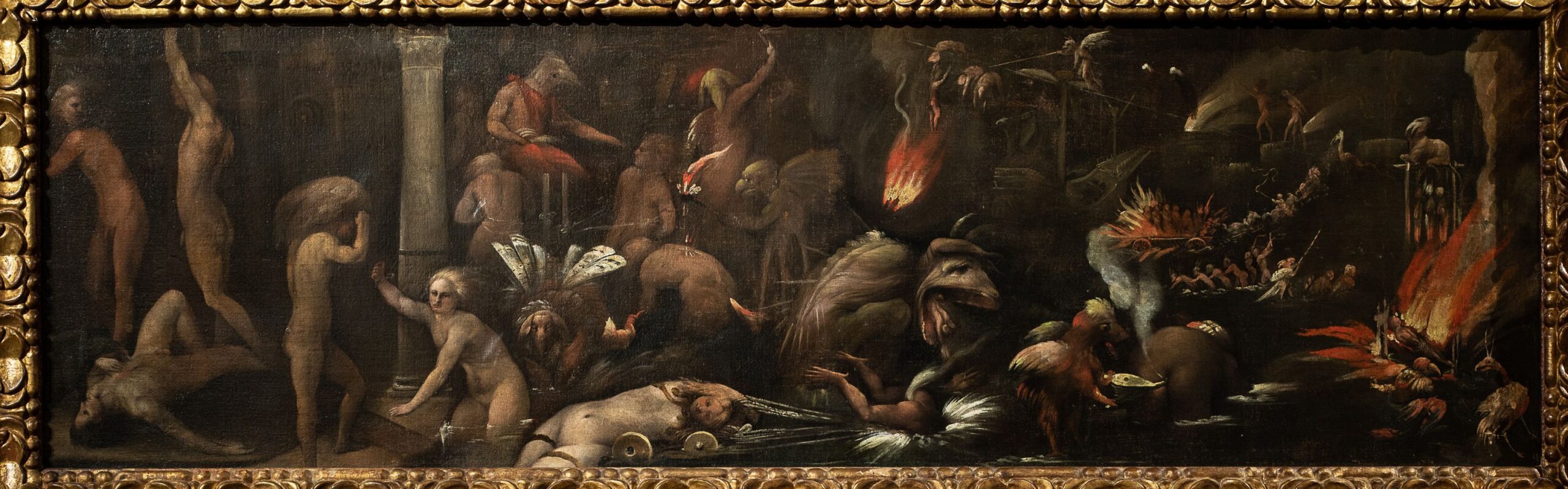 Dosso Dossi. Il fregio di Enea, Il Viaggio agli inferi. Photo A. Novelli © Galleria Borghese