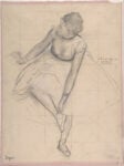 Edgar Degas, Ballerina che si accomoda la calzatura
