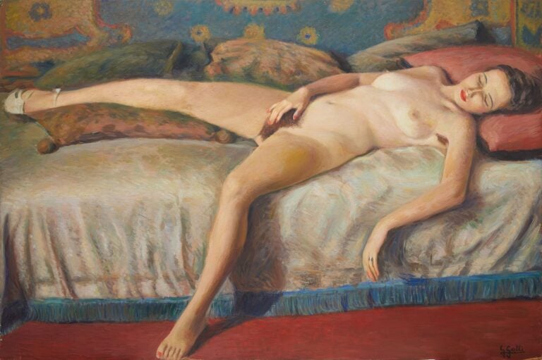 Gino Galli, Nudo di donna (autoerotismo), anni Venti. Collezione privata, Roma. Foto Simon D'Exéa