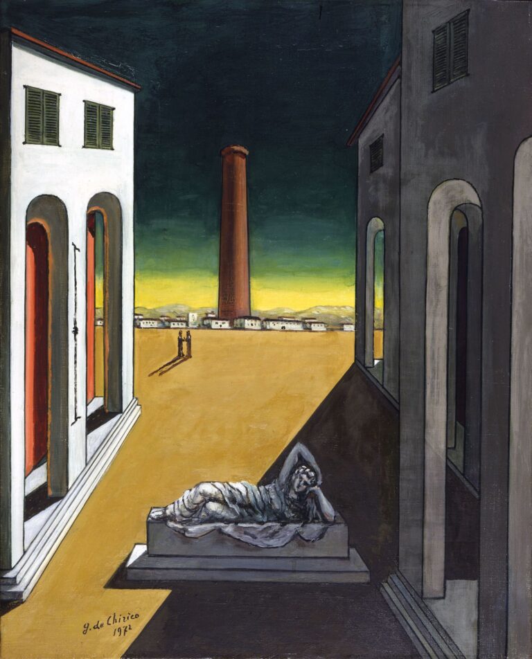 Giorgio De Chirico, Piazza d'Italia Pomeriggio d'Arianna, 1972, Mart, Collezione Domenico Talamoni