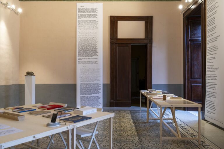 Jimmie Durham. And now, so far in the future That no one will recognize Any of my jokes, installation view at Fondazione Morra Greco, Napoli, 2022. Photo credits Amedeo Benestante, Fondazione Morra Greco