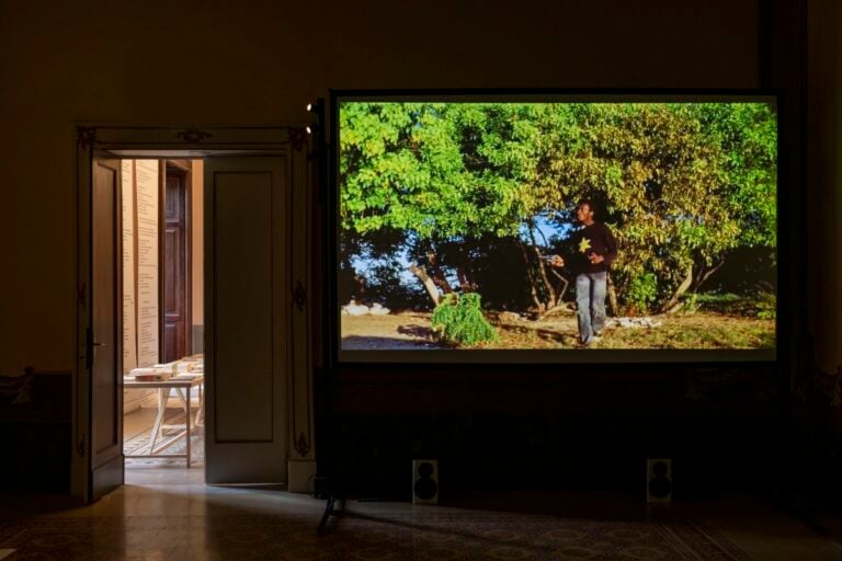 Jimmie Durham. And now, so far in the future That no one will recognize Any of my jokes, installation view at Fondazione Morra Greco, Napoli, 2022. Photo credits Amedeo Benestante, Fondazione Morra Greco