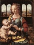 Leonardo da Vinci, Madonna del Garofano. Monaco, Alte Pinakothek
