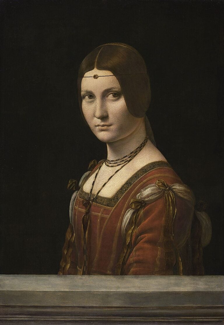 Leonardo da Vinci, Ritratto di dama (La Belle Ferronnière). Parigi, Louvre