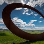 Mauro Staccioli, Primi passi, Acciaio Corten, Monterosola Volterra 2009, Foto Sergio Borghesi