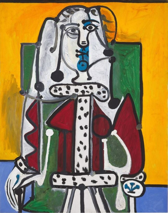 Pablo Picasso, Femme dans un fauteuil, 1948. Courtesy of Sotheby's