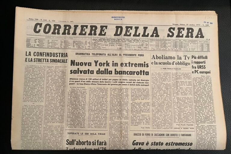 Pasolini, Corriere della sera, 18 ottobre 1975