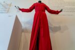 Poets In Vogue, National Poetry Library, Southbank Centre. A reconstruction of Anne Sexton's red Reading Dress. Credit Pete Woodhead