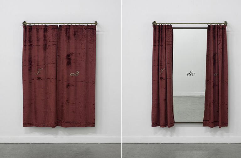 Shilpa Gupta, I Will Die. Credits Elad Sarig. Courtesy Galleria Continua