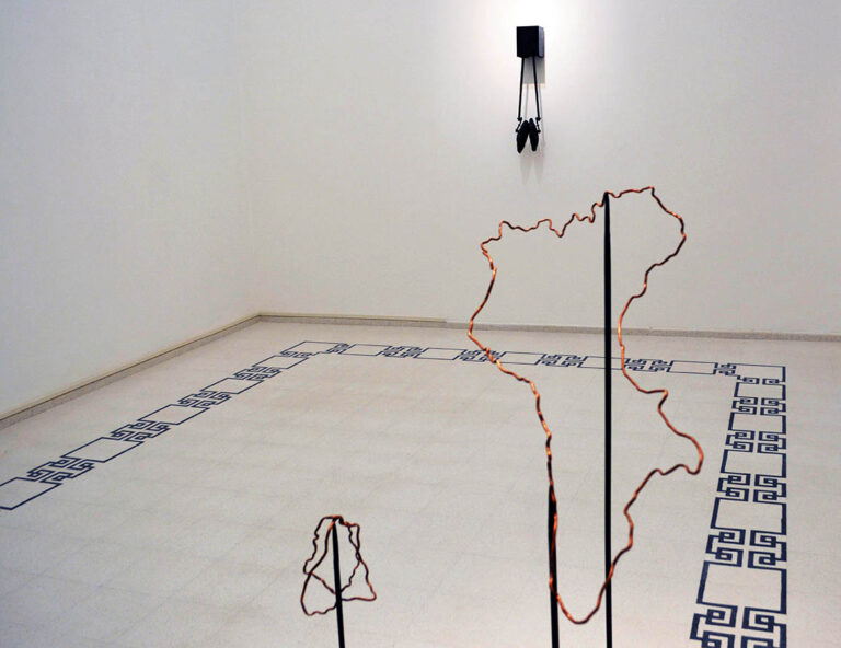 Shilpa Gupta, Map Tracing #9 - Italy, 2023. Photo Manuela De Leonardis