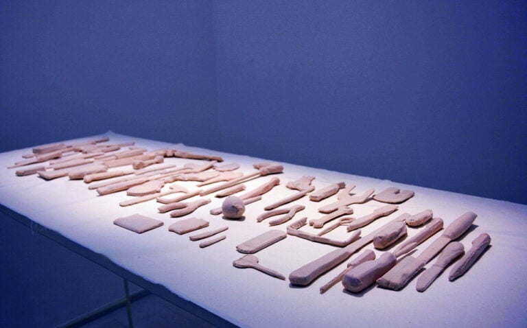 Shilpa Gupta, There Is No Explosive In This, 2007, installation view at the MAXXI L'Aquila. Photo Manuela De Leonardis