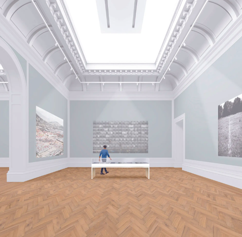 Un rendering della Parasol Foundation Gallery (sala 97) nel V&A's Photography Centre. © Gibson Thornley Architetti