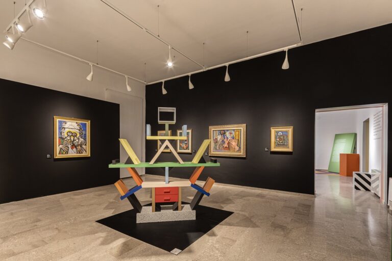 Veduta della mostra Sottsass Spazzapan, Gradisca d’Isonzo, 2023, foto di Elia Falaschi