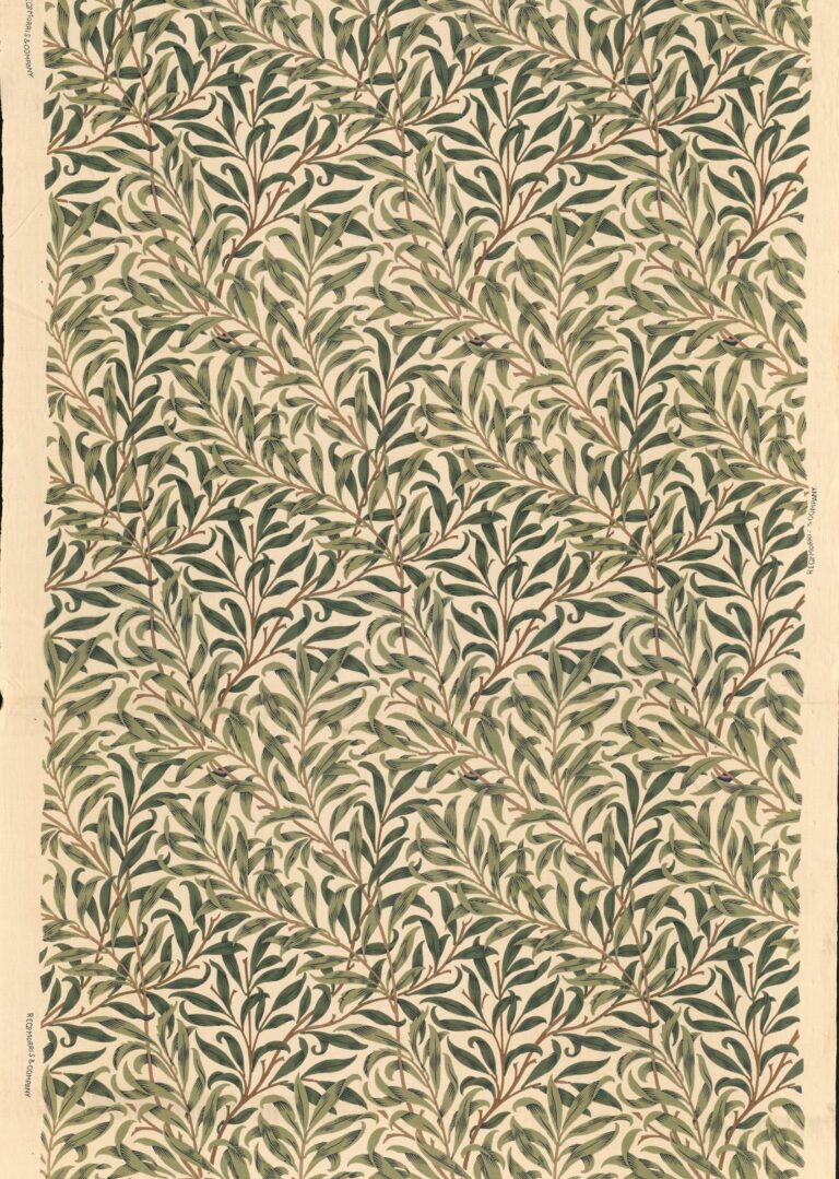 William Morris, Ramo di salice, 1887-95, William Morris gallery, Londra