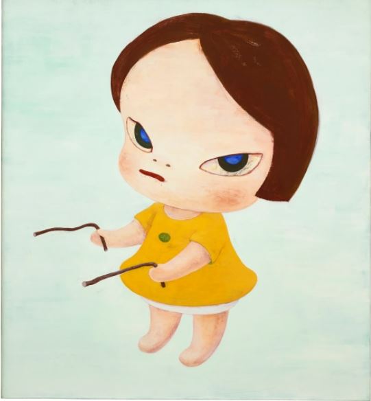 Yoshimoto Nara, Lookin' for a Treasure, 1995. Courtesy of Phillips