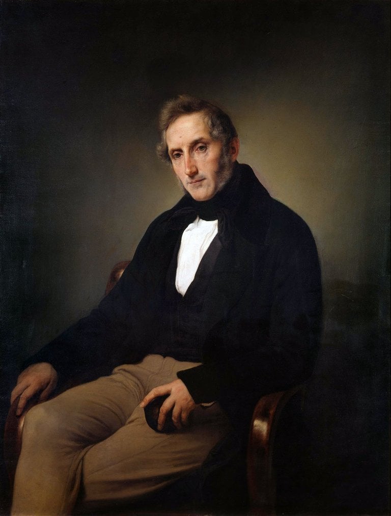 Francesco Hayez, Alessandro Manzoni, 1841. Milano, Pinacoteca di Brera